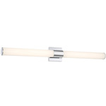 Vantage Round Color Select Bathroom Vanity Light - Chrome / White