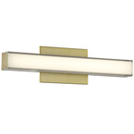 Vantage Color Select Horizontal Bathroom Vanity Light - Ashen Brass / Clear