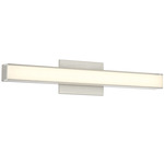 Vantage Color Select Horizontal Bathroom Vanity Light - Brushed Nickel / Clear