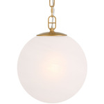 Marbelle Pendant - Brass / Alabaster