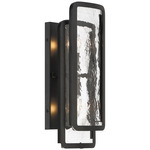 Bella Collina Wall Sconce - Coal / Clear