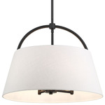 Headington Pendant - Coal / White