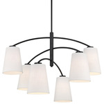 Headington Chandelier - Coal / White