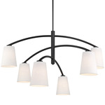 Headington Chandelier - Coal / White