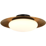 Zinola Ceiling Light - Sand Coal / Halcyon Gold / Etched Opal