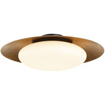 Zinola Ceiling Light - Sand Coal / Halcyon Gold / Etched Opal