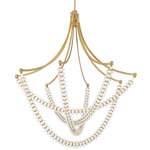 Pearl Chandelier - Legacy Brass / Clear