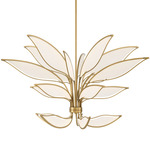 Papilio Chandelier - Legacy Brass / White