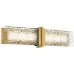 Lumina Bathroom Vanity Light - Legacy Brass / Clear