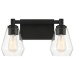 Clarity Bathroom Vanity Light - Coal / Clear