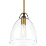 Sommersby Pendant - Legacy Brass / Matte Coal / Clear