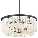 Shimmering Elegance Chandelier - Sand Coal / Clear