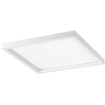 Vantage Square Ceiling Light - White / White