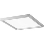 Vantage Square Ceiling Light - Brushed Nickel / White