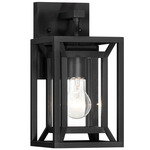 Harbor View Outdoor Wall Sconce - Sand Coal / Clear