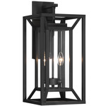 Harbor View Outdoor Wall Sconce - Sand Coal / Clear