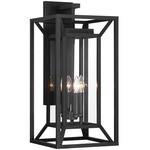 Harbor View Outdoor Wall Sconce - Sand Coal / Clear