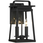 Isla Vista Outdoor Wall Light - Coal / Clear