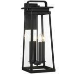 Isla Vista Outdoor Wall Light - Coal / Clear