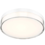 Vantage Acrylic Ceiling Light - White / Clear
