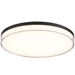 Vantage Acrylic Ceiling Light - Coal / Clear