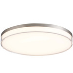 Vantage Acrylic Ceiling Light - Brushed Nickel / Clear