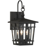 Fieldstone Outdoor Wall Light - Sand Coal / Clear