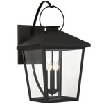 Parkside Outdoor Wall Light - Sand Coal / Clear