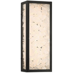 Salt Creek Rectangle Outdoor Wall Light - Coal / Quartz