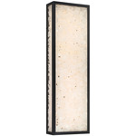 Salt Creek Rectangle Outdoor Wall Light - Coal / Quartz