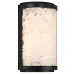 Salt Creek Curved Outdoor Wall Light - Coal / Quartz