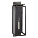 Downtown 11631 Outdoor Wall Light - Dark Brass / Clear