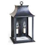 Rockland Outdoor Wall Light - Dark Brass / Clear