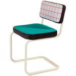 Super Chair - Off White / Red Grid