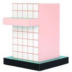 Super Side Table - Red Grid