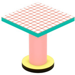 Super Lounge Table - Red Grid