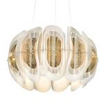 Fiordlys Pendant - White / Gold