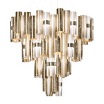 La Lollona Chandelier - White / Gold Fume