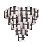 La Lollona Chandelier - White / Pewter White