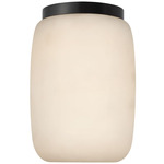 Formosa Elongated Ceiling Flush Light - Bronze / Alabaster