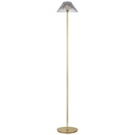 Blaze Rechargeable Floor Lamp - Natural Brass / Crystal