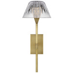 Blaze Wall Sconce - Natural Brass / Crystal