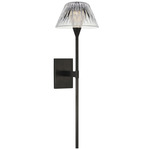 Blaze Tail Wall Sconce - Bronze / Crystal