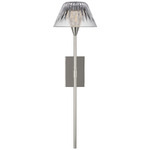 Blaze Tail Wall Sconce - Polished Nickel / Crystal