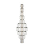Killarney Layered Eternity Chandelier - Polished Nickel / Crystal