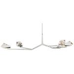 Carraig Chandelier - Polished Nickel / Crystal