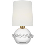 Breslin Cordless Table Lamp - Clear / Linen
