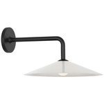 Ponce Wall Sconce - Modern Iron / White Glass / Opal