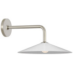 Ponce Wall Sconce - Polished Nickel / White / Opal