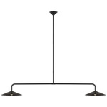 Ponce Linear Pendant - Modern Iron / Opal